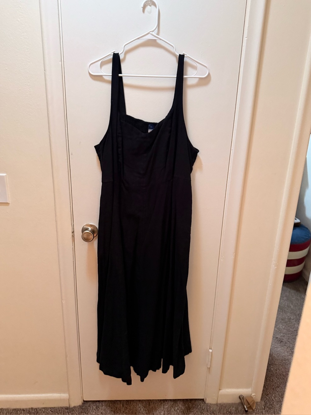 Old Navy Black Maxi Slip Dress